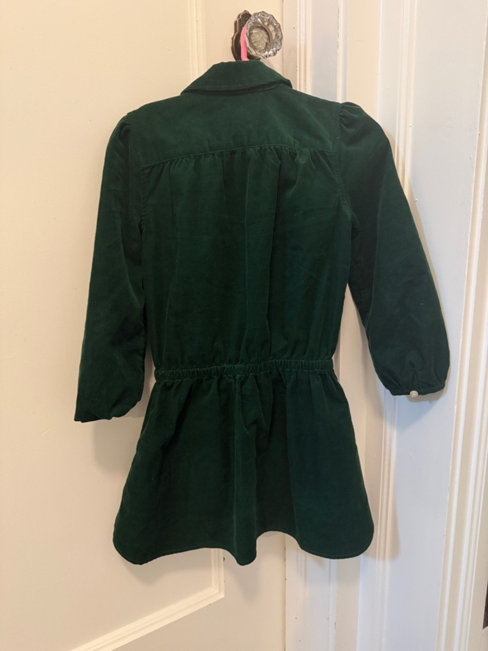 Polo by Ralph Lauren Dark Green Corduroy Button-Up Dress - Picture 3 of 4